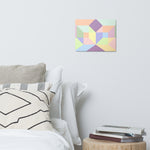 Metal prints Kaleidoscope Palette colors