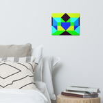 Metal prints Kaleidoscope Palette colors
