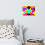 Metal prints Kaleidoscope Palette colors