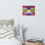 Metal prints Kaleidoscope Palette colors