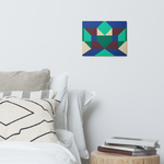 Metal prints Kaleidoscope Palette colors