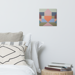 Metal prints Kaleidoscope Palette colors
