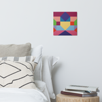Metal prints Kaleidoscope Palette colors