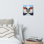 Metal prints Kaleidoscope Palette colors
