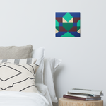Metal prints Kaleidoscope Palette colors