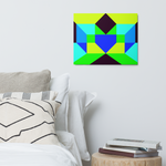 Metal prints Kaleidoscope Palette colors