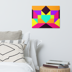 Metal prints Kaleidoscope Palette colors