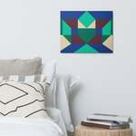 Metal prints Kaleidoscope Palette colors