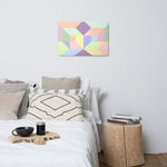 Metal prints Kaleidoscope Palette colors
