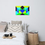Metal prints Kaleidoscope Palette colors