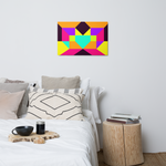 Metal prints Kaleidoscope Palette colors