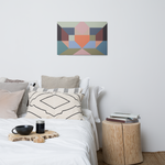 Metal prints Kaleidoscope Palette colors