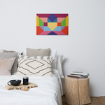 Metal prints Kaleidoscope Palette colors
