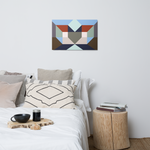 Metal prints Kaleidoscope Palette colors