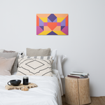 Metal prints Kaleidoscope Palette colors