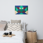 Metal prints Kaleidoscope Palette colors