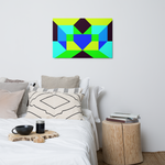 Metal prints Kaleidoscope Palette colors