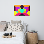 Metal prints Kaleidoscope Palette colors