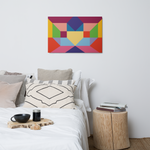 Metal prints Kaleidoscope Palette colors