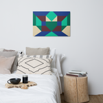 Metal prints Kaleidoscope Palette colors