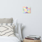 Metal prints Kaleidoscope Palette colors