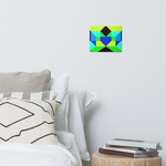 Metal prints Kaleidoscope Palette colors