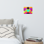 Metal prints Kaleidoscope Palette colors
