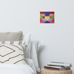 Metal prints Kaleidoscope Palette colors
