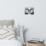 Metal prints Kaleidoscope Palette colors