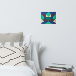 Metal prints Kaleidoscope Palette colors
