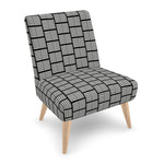 VH Two Panels Gray w/ Black Occasional Chair