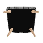 VH Two Panels Gray w/ Black Occasional Chair