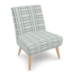VH Two Panels Greens & Tan Occasional Chair
