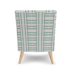 VH Two Panels Greens & Tan Occasional Chair