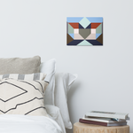 Metal prints Kaleidoscope Palette colors