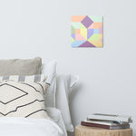 Metal prints Kaleidoscope Palette colors