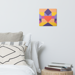 Metal prints Kaleidoscope Palette colors