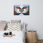 Metal prints Kaleidoscope Palette colors