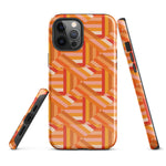 Tough Case for iPhone® Tiled Folded Oranges