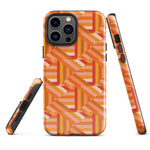 Tough Case for iPhone® Tiled Folded Oranges