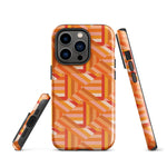 Tough Case for iPhone® Tiled Folded Oranges