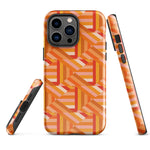 Tough Case for iPhone® Tiled Folded Oranges