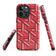 Tough Case for iPhone® Tiled Folded Reds