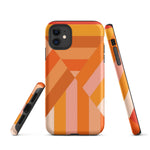 Tough Case for iPhone® Folded Oranges