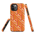 Tough Case for iPhone® Tiled Folded Oranges