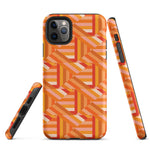 Tough Case for iPhone® Tiled Folded Oranges