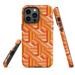 Tough Case for iPhone® Tiled Folded Oranges