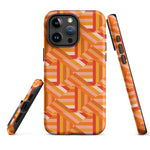 Tough Case for iPhone® Tiled Folded Oranges