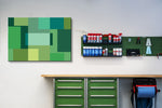 Stacked Boxes Greens